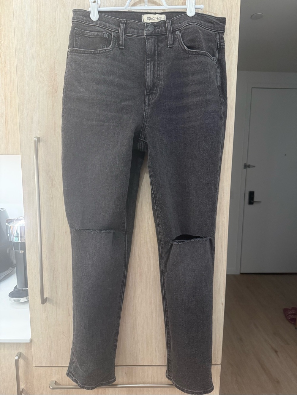 NWT: Madewell High-Rise Slim Boyjean, Black Size 28